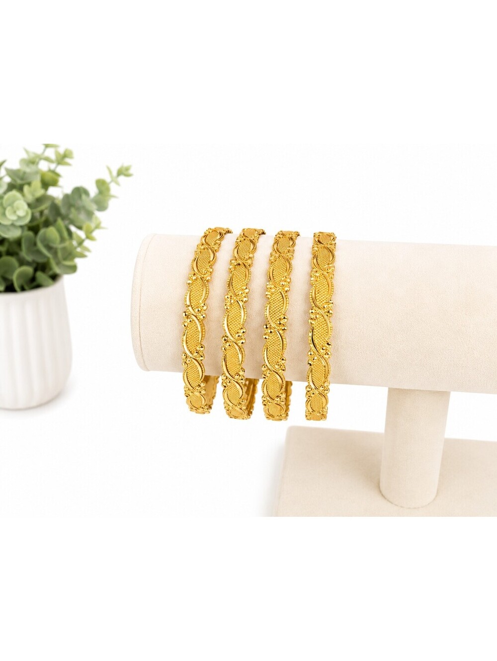 Gold Plated Bangle Set